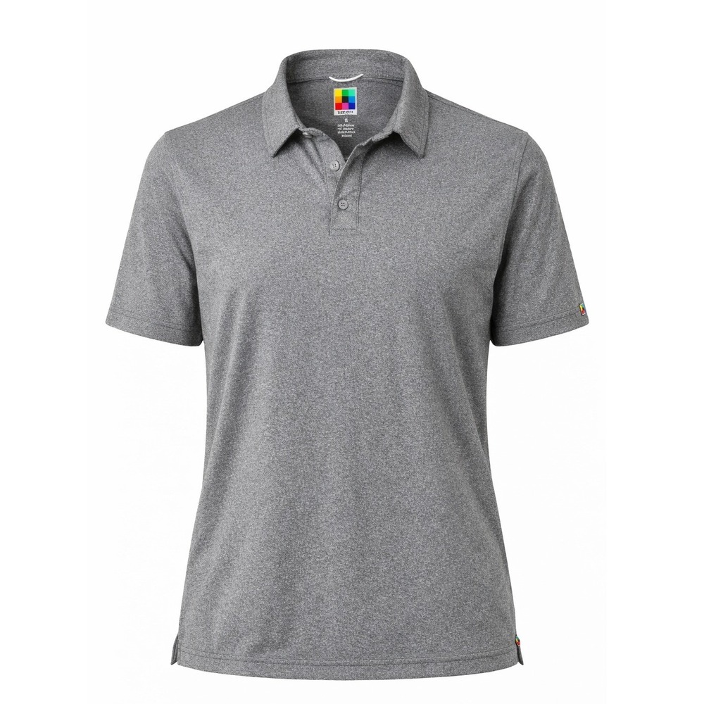 UB Tech Men's Polo Shirt Medium Gray‎ Stretch Performance Golf Casual Top M